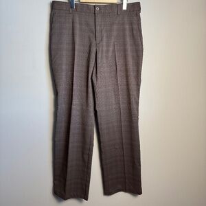 Nike Golf Men's 34x34 Retro Plaid Chino‎ Golf Pants Brown Lightweight Preppy